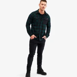 Campfire Shirt Herren Black/Deep Teal