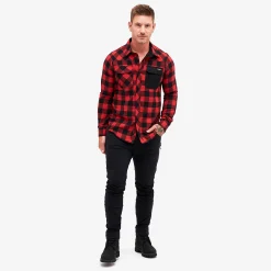 Campfire Shirt Herren Black/Dark Red