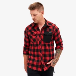 Campfire Shirt Herren Black/Dark Red