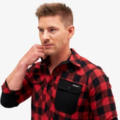Campfire Shirt Herren Black/Dark Red