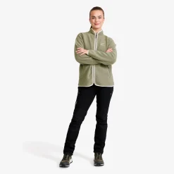 Canyon Full-zip Pile Fleece Damen Vetiver Green/Oatmeal