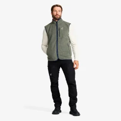 Canyon Full-zip Pile Fleece Vest Herren Castor Gray/Navy