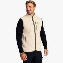Canyon Full-zip Pile Fleece Vest Herren Peyote/Thyme