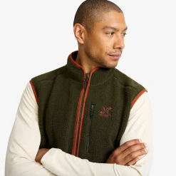 Canyon Full-zip Pile Fleece Vest Herren Forest Night/Rusty Orange