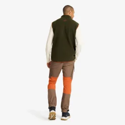 Canyon Full-zip Pile Fleece Vest Herren Forest Night/Rusty Orange