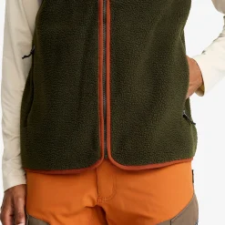 Canyon Full-zip Pile Fleece Vest Herren Forest Night/Rusty Orange