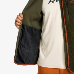Canyon Full-zip Pile Fleece Vest Herren Forest Night/Rusty Orange