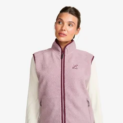 Canyon Full-zip Pile Fleece Vest Damen Dusty Mauve