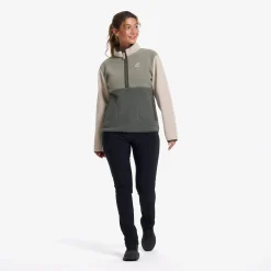 Canyon Half-zip Pile Fleece Damen Peyote/Shadow Green