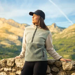 Canyon Half-zip Pile Fleece Damen Peyote/Shadow Green