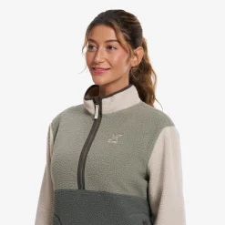 Canyon Half-zip Pile Fleece Damen Peyote/Shadow Green