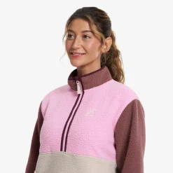Canyon Half-zip Pile Fleece Damen Bright Pink/Peyote
