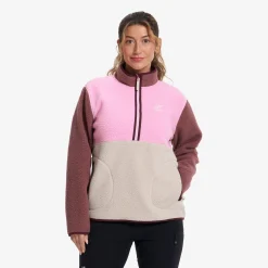 Canyon Half-zip Pile Fleece Damen Bright Pink/Peyote