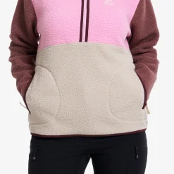 Canyon Half-zip Pile Fleece Damen Bright Pink/Peyote