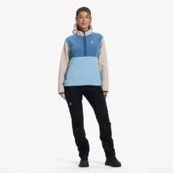 Canyon Half-zip Pile Fleece Damen Captain's Blue/Peyote