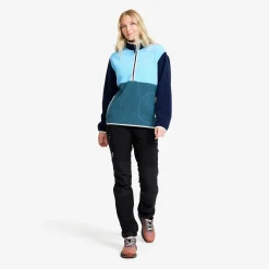 Canyon Half-zip Pile Fleece Damen Navy/Alaskan Blue