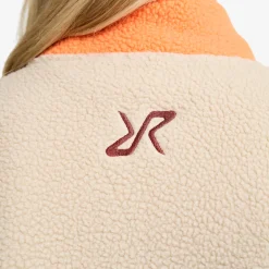 Canyon Half-zip Pile Fleece Damen Peach Fuzz/Copper Tan