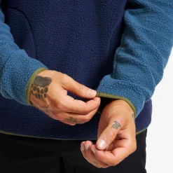 Canyon Half-zip Pile Fleece Herren Orion Blue/Safari Beige