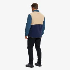 Canyon Half-zip Pile Fleece Herren Orion Blue/Safari Beige