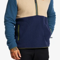 Canyon Half-zip Pile Fleece Herren Orion Blue/Safari Beige