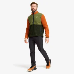 Canyon Half-zip Pile Fleece Herren Terracotta Brown/Cypress