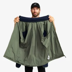 Canyon Hybrid Pile Fleece Herren Navy/Kambaba Green