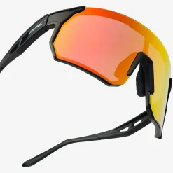Castor Polarized Sports Sunglasses Black/Red Gold