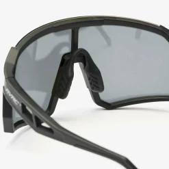 Castor Polarized Sports Sunglasses Black/Silver Grey