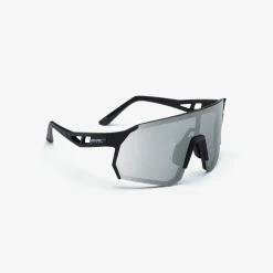 Castor Polarized Sports Sunglasses Black/Silver Grey