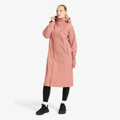 Cloud 3L Long Shell Parka Damen Pink Wood