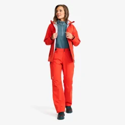 Cloud 3L Shell Pants Damen Aurora Red