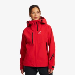 Cyclone 3L Shell Jacket Damen Aura Red