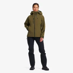 Cyclone 3L Shell Jacket Damen Dark Olive