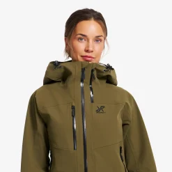 Cyclone 3L Shell Jacket Damen Dark Olive