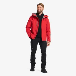 Cyclone 3L Shell Jacket Herren Aura Red