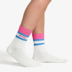 Daily Striped Socks Pink Wood/Apple Butter