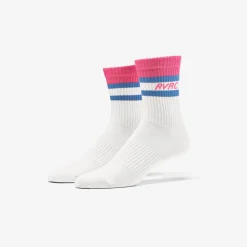 Daily Striped Socks Pink Wood/Apple Butter