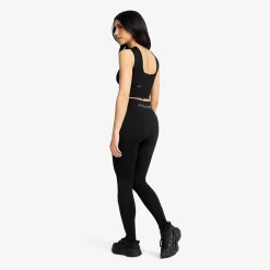 Descent Seamless Crop Top Damen Black
