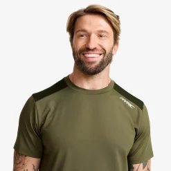 Direction Active Contrast T-shirt Herren Grape Leaf/Rosin Green