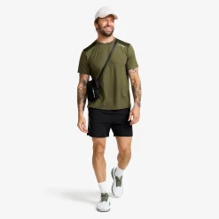 Direction Active Contrast T-shirt Herren Grape Leaf/Rosin Green