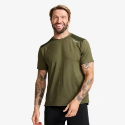 Direction Active Contrast T-shirt Herren Grape Leaf/Rosin Green