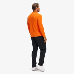 Direction Active Long-sleeved T-shirt Herren Persimmon Orange