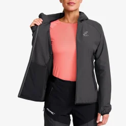 Distance Pro Wind Jacket Damen Anthracite/Black