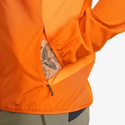 Distance Pro Wind Jacket Herren Hawaiian Sunset/Russet Orange