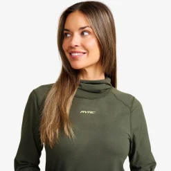 Downhill Base Layer Balaclava Top Damen Kambaba Green