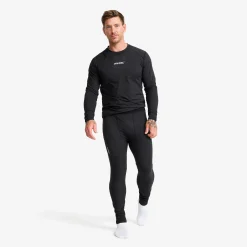 Downhill Base Layer Pants Herren Black