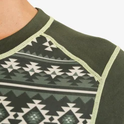 Downhill Base Layer Top Damen Kambaba Green/Lemon Grass