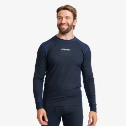 Downhill Base Layer Top Herren Deep Navy/Surf The Web