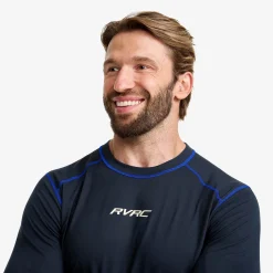 Downhill Base Layer Top Herren Deep Navy/Surf The Web