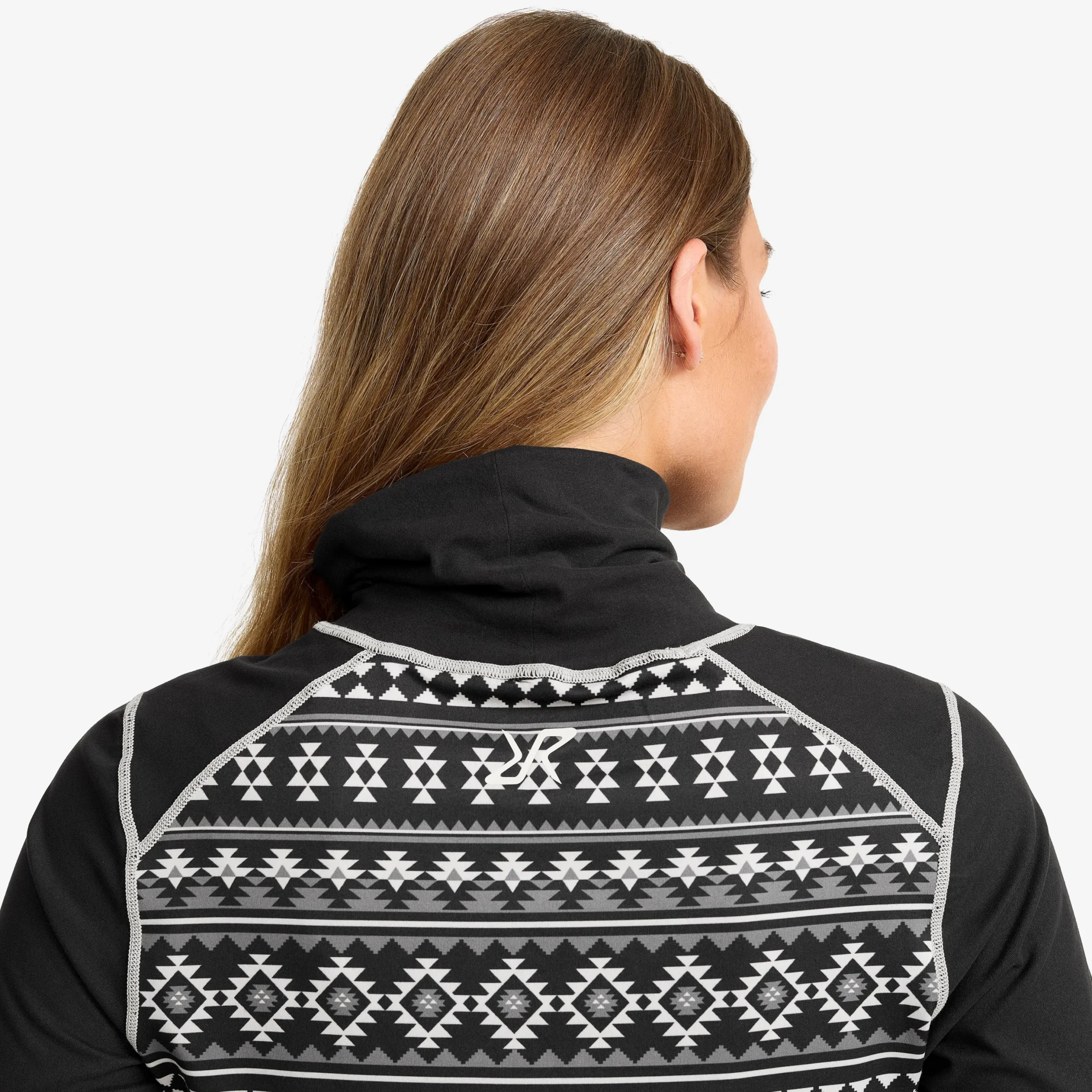 Downhill Base Layer Turtleneck Top Damen Black/Peyote